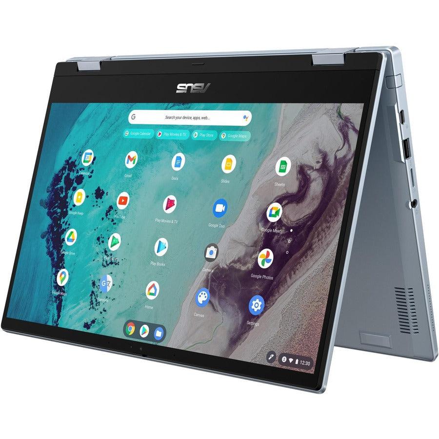 Asus Chromebook Flip Cx3400 Cx3400Fma-Dh586T-S 14" Touchscreen Convertible Chromebook - Full Hd - 1920 X 1080 - Intel Core I5 11Th Gen I5-1130G7 Quad-Core (4 Core) 1.80 Ghz - 16 Gb Total Ram - 16 Gb On-Board Memory - 256 Gb Ssd - Ai Blue