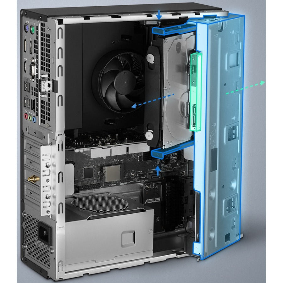 Asus Expertcenter D700Sd-Xh504 Desktop Computer - Intel Core I5 12Th Gen I5-12400 Hexa-Core (6 Core) 2.50 Ghz - 16 Gb Ram Ddr4 Sdram - 512 Gb M.2 Pci Express Nvme Ssd - Small Form Factor - Black