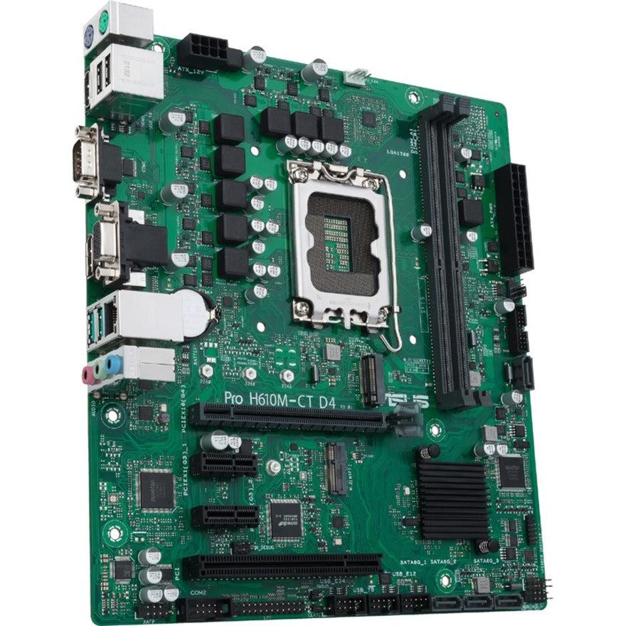 Asus H610M-CT D4-CSM Desktop Motherboard - Intel H610 Chipset - Socket LGA-1700 - Micro ATX