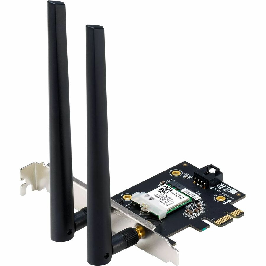 Asus PCE-AXE5400 IEEE 802.11ax Bluetooth 5.2 Tri Band Wi-Fi/Bluetooth Combo Adapter for Co