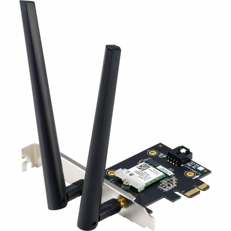 Asus PCE-AXE5400 IEEE 802.11ax Bluetooth 5.2 Tri Band Wi-Fi/Bluetooth Combo Adapter for Co