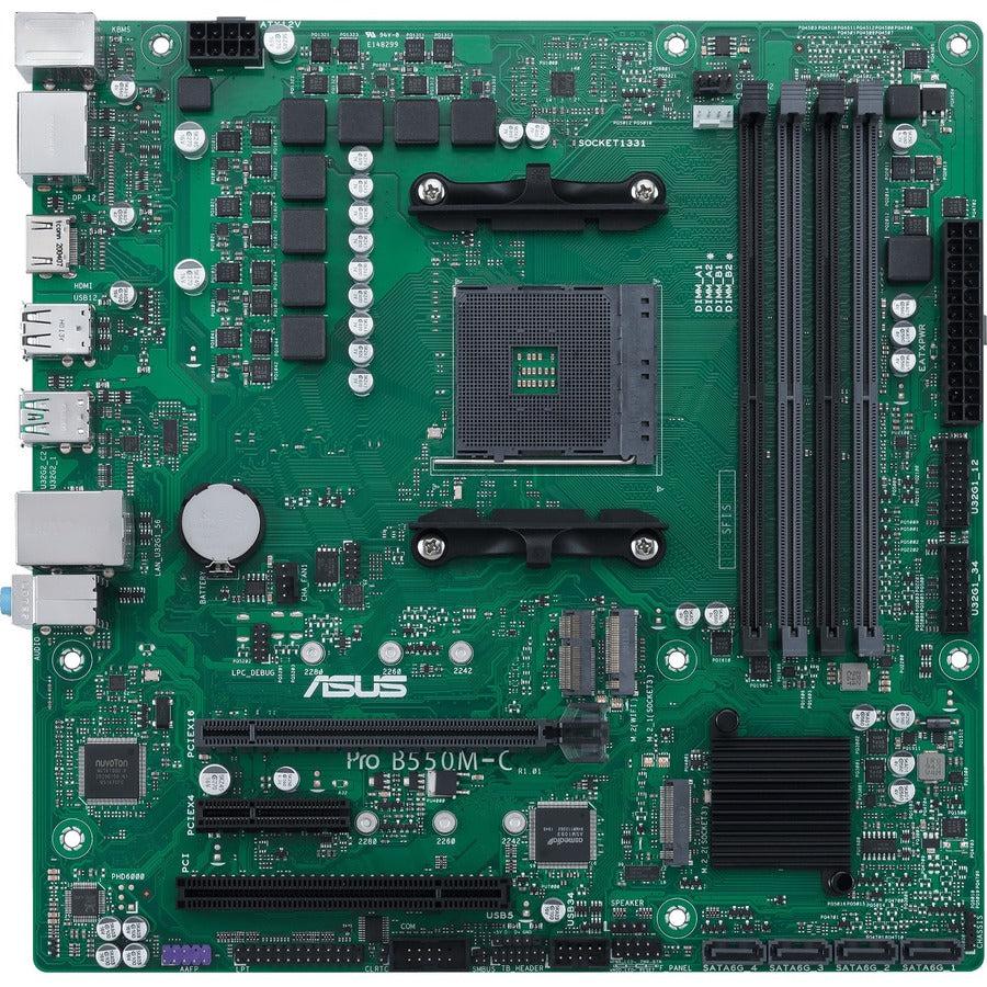 Asus PRO B550M-C/CSM Desktop Motherboard - AMD B550 Chipset - Socket AM4 - Micro ATX PROB550M-C/CSM