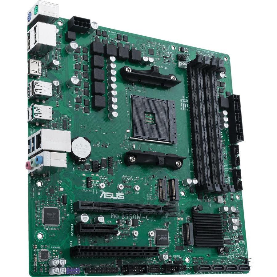 Asus PRO B550M-C/CSM Desktop Motherboard - AMD B550 Chipset - Socket AM4 - Micro ATX PROB550M-C/CSM