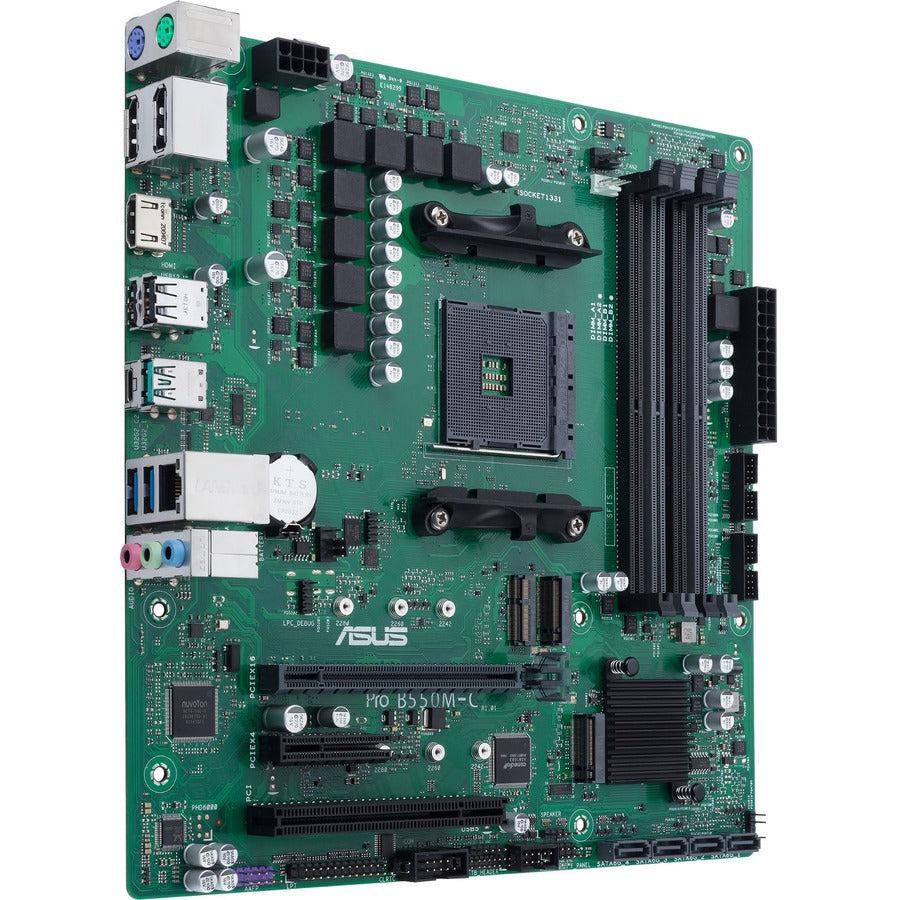 Asus PRO B550M-C/CSM Desktop Motherboard - AMD B550 Chipset - Socket AM4 - Micro ATX PROB550M-C/CSM