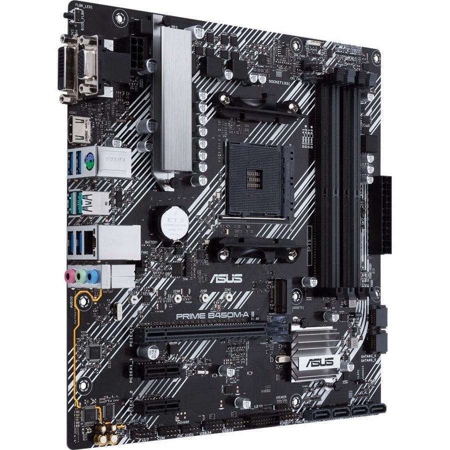 Asus Prime B450M-A II Desktop Motherboard - AMD B450 Chipset - Socket AM4 - Micro ATX