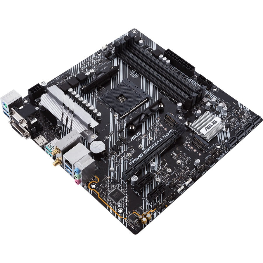 Asus Prime B550M-A (WI-FI) Desktop Motherboard - AMD B550 Chipset - Socket AM4 - Micro ATX