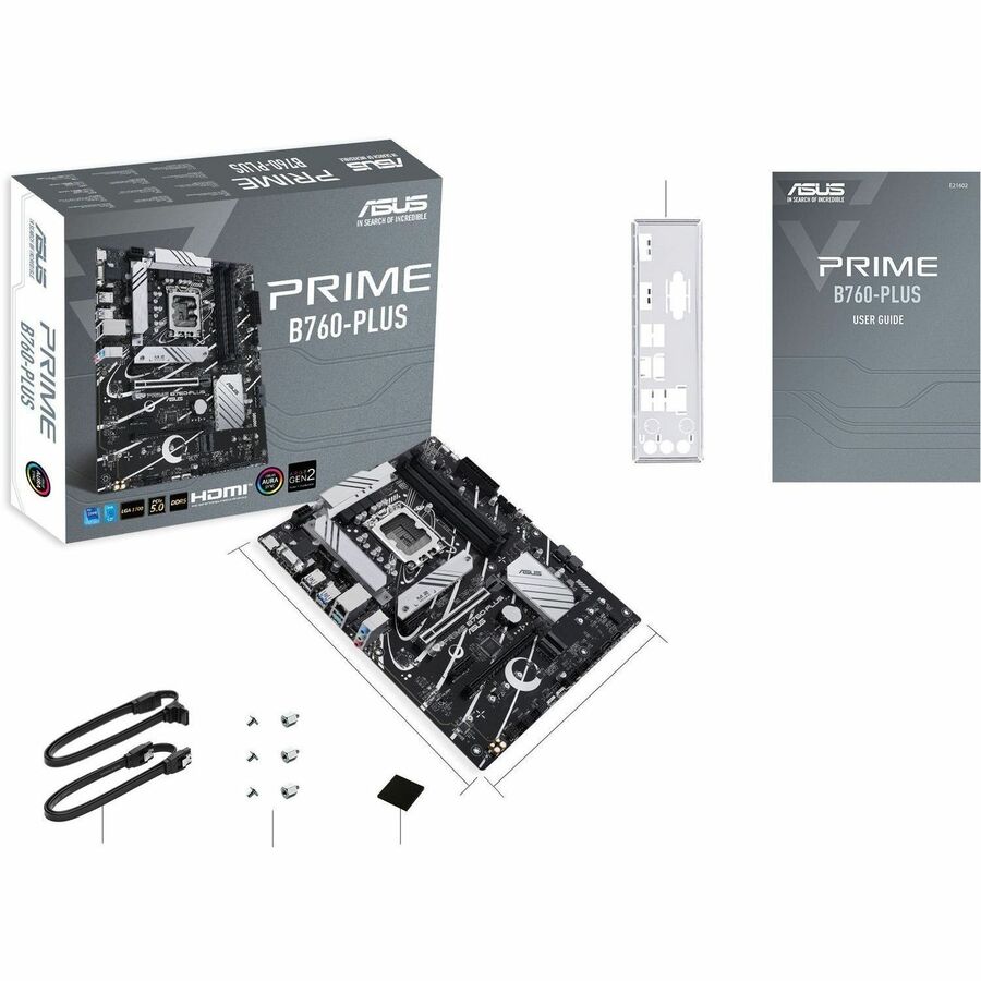 Asus Prime PRIME B760-PLUS Desktop Motherboard - Intel B760 Chipset - Socket LGA-1700 - AT