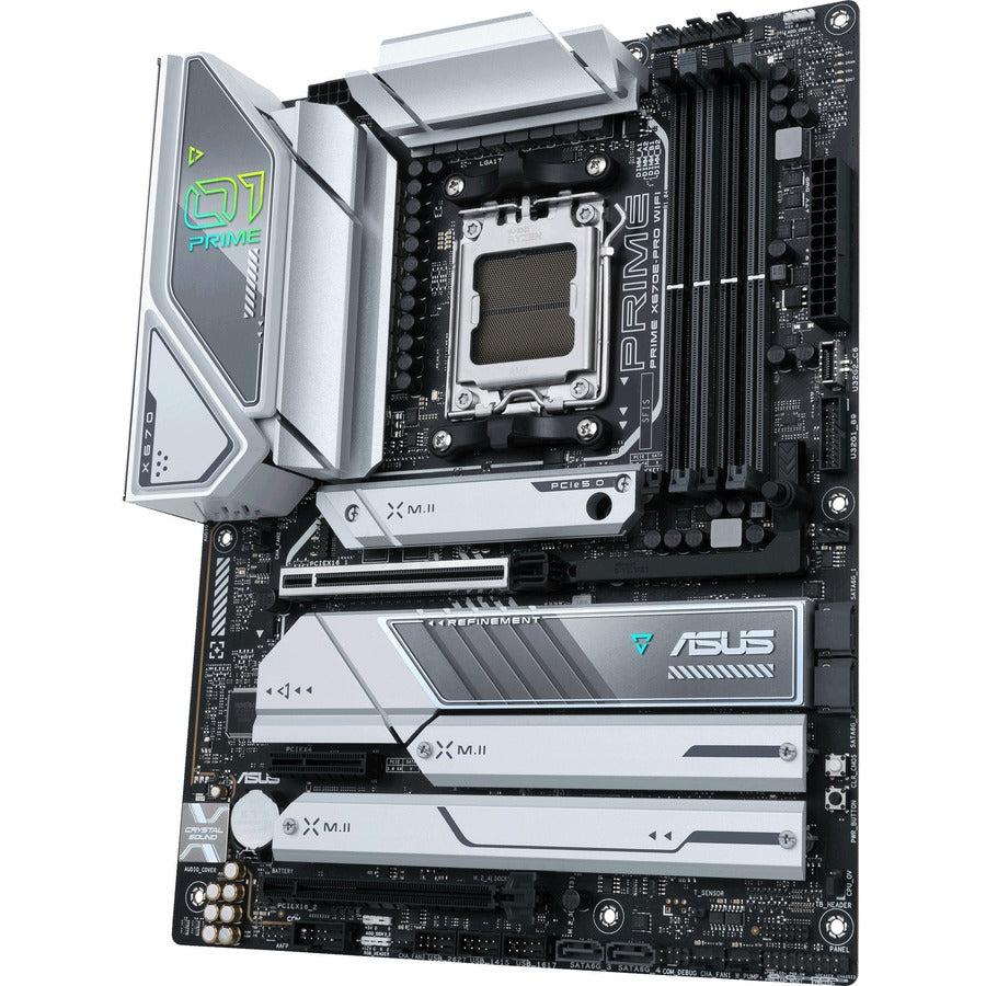 Asus Prime X670E-PRO WIFI Desktop Motherboard - AMD X670 Chipset - Socket AM5 - ATX PRIMEX670E-PROWIFI