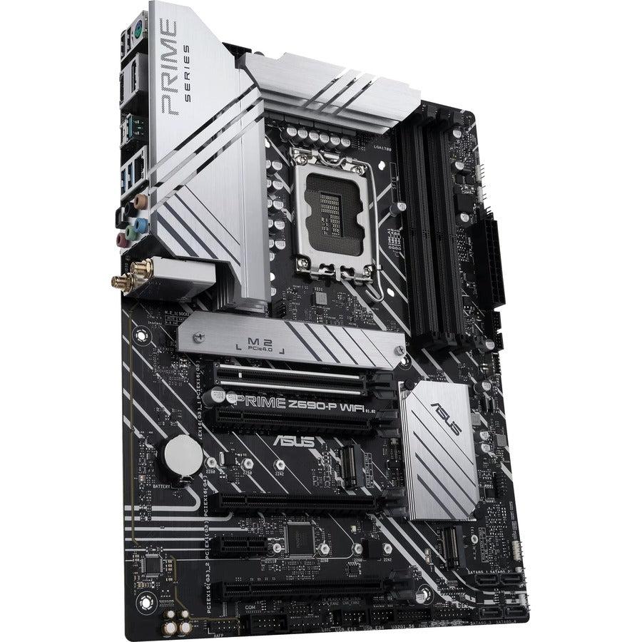 Asus Prime Z690-P WIFI Desktop Motherboard - Intel Z690 Chipset - Socket LGA-1700 - Intel Optane Memory Ready - ATX