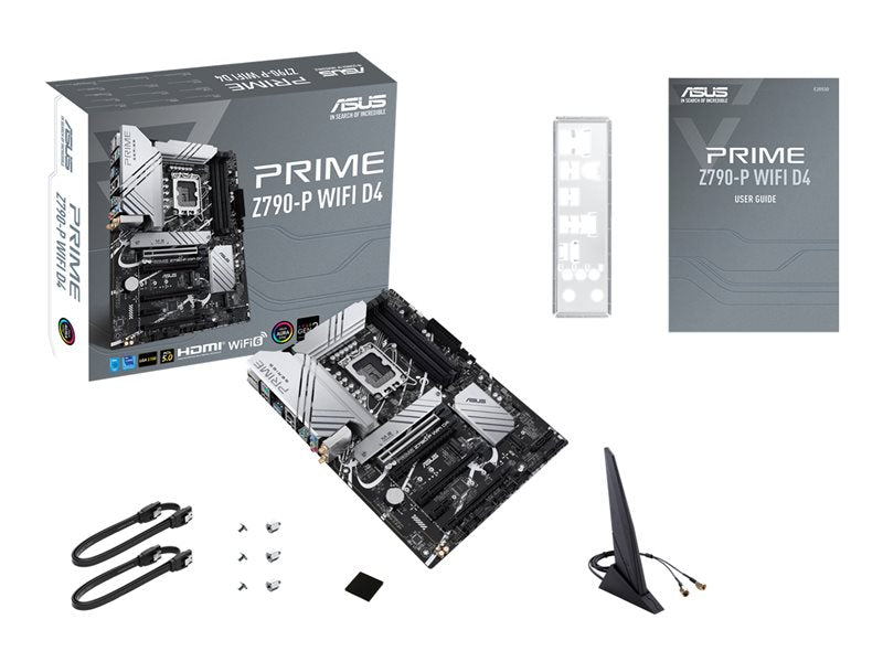 Asus Prime Z790-P Wifi D4 - Motherboard - Atx - Lga1700 Socket - Z790 Chipset - Usb 3.2 Gen 1, Usb 3.2 Gen 2, Usb-C 3.2 Gen2, Usb-C 3.2 Gen 2X2 - 2.5 Gigabit Lan, Wi-Fi 6, Bluetooth - Onboard Graphics (Cpu Required) - Hd Audio (8-Channel)