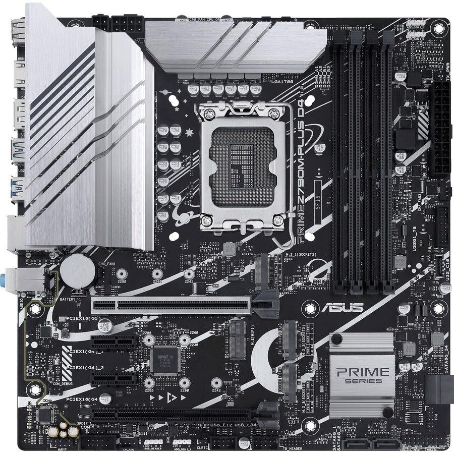 Asus Prime Z790M-PLUSD4 Gaming Desktop Motherboard - Intel Z790 Chipset - Socket LGA-1700 - Micro ATX PRIMEZ790M-PLUSD4