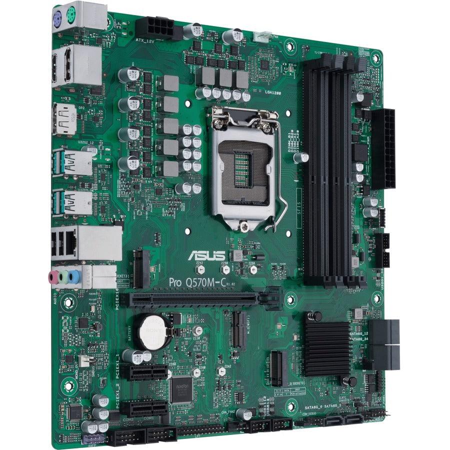 Asus Q570M-C/CSM Desktop Motherboard - Intel Q470 Chipset - Socket LGA-1200 - Intel Optane Memory Ready - Micro ATX PROQ570M-C/CSM