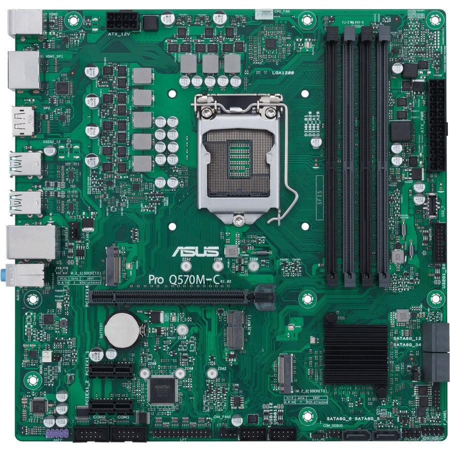 Asus Q570M-C/CSM Desktop Motherboard - Intel Q470 Chipset - Socket LGA-1200 - Intel Optane Memory Ready - Micro ATX PROQ570M-C/CSM