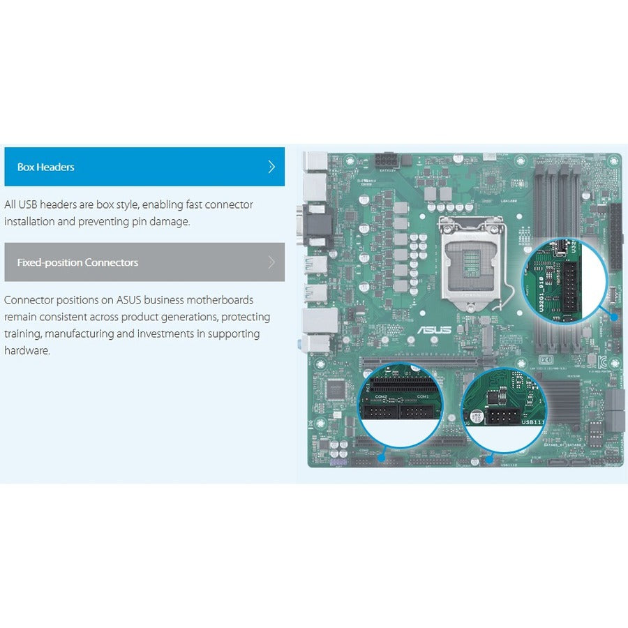 Asus Q570M-C/CSM Desktop Motherboard - Intel Q470 Chipset - Socket LGA-1200 - Intel Optane Memory Ready - Micro ATX PRO Q570M-C/CSM