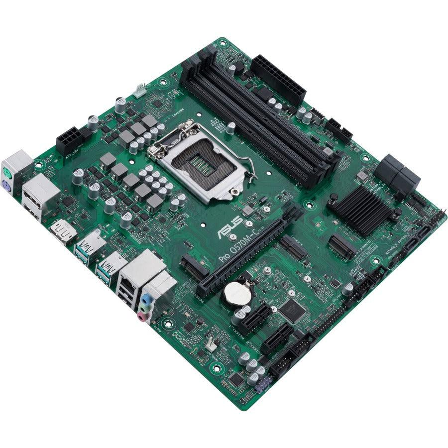 Asus Q570M-C/CSM Desktop Motherboard - Intel Q470 Chipset - Socket LGA-1200 - Intel Optane Memory Ready - Micro ATX PRO Q570M-C/CSM