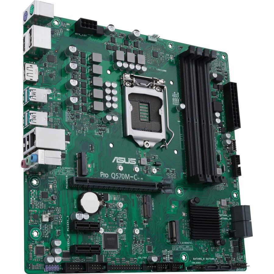Asus Q570M-C/CSM Desktop Motherboard - Intel Q470 Chipset - Socket LGA-1200 - Intel Optane Memory Ready - Micro ATX PRO Q570M-C/CSM