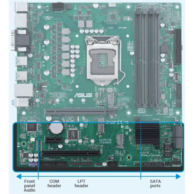 Asus Q570M-C/CSM Desktop Motherboard - Intel Q470 Chipset - Socket LGA-1200 - Intel Optane Memory Ready - Micro ATX PRO Q570M-C/CSM