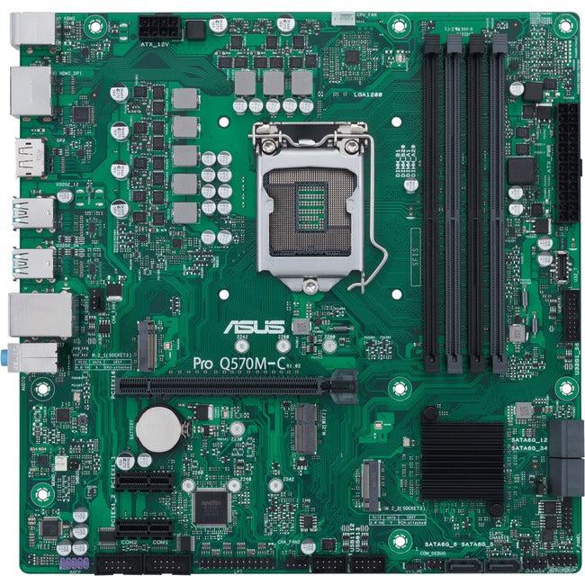 Asus Q570M-C/CSM Desktop Motherboard - Intel Q470 Chipset - Socket LGA-1200 - Intel Optane Memory Ready - Micro ATX PRO Q570M-C/CSM