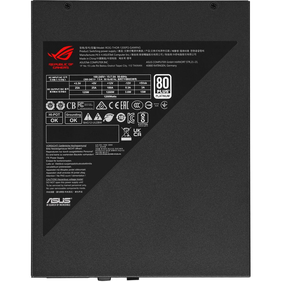 Asus ROG Thor Platinum 1200W Power Supply