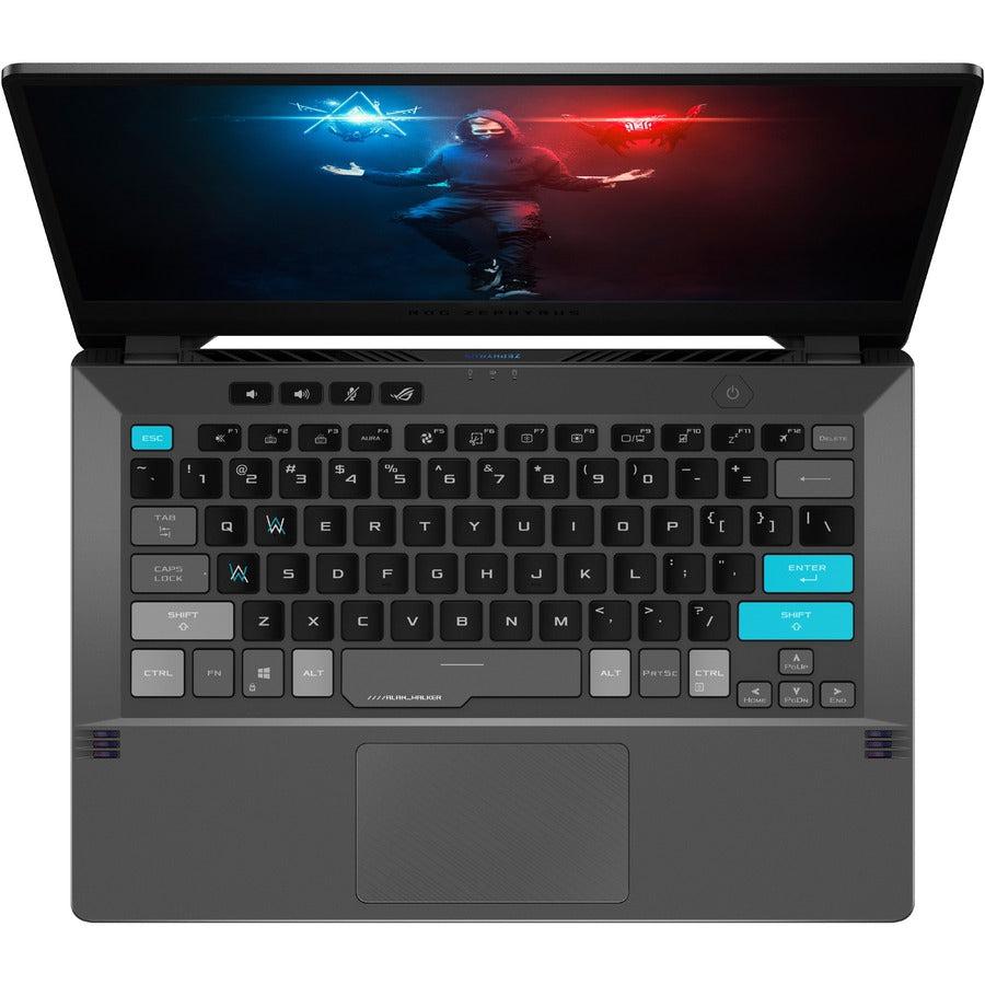 Asus ROG Zephyrus G14 GA401 GA401QEC-K2064T 14" Gaming Notebook - WQHD - 2560 x 1440 - AMD Ryzen 9 5900HS Octa-core (8 Core) 3.10 GHz - 16 GB Total RAM - 1 TB SSD - Gray