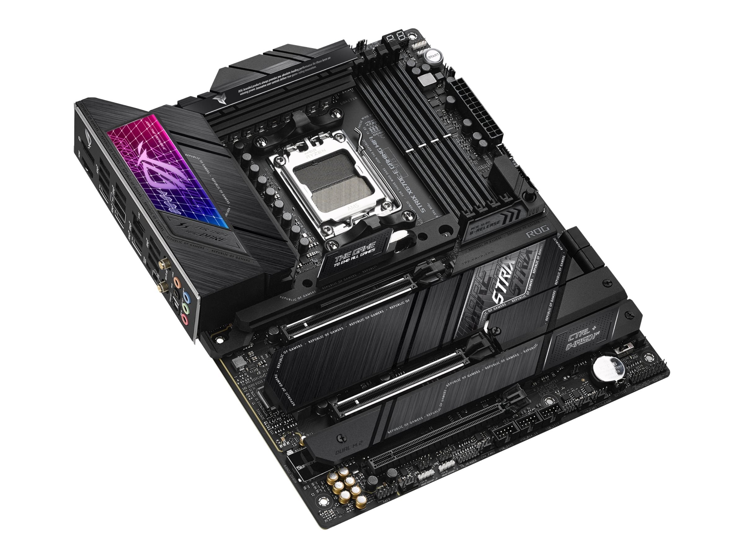 Asus Rog Strix X670E-E Gaming Wifi - Motherboard - Atx - Socket Am5 - Amd X670 Chipset - Usb 3.2 Gen 1, Usb 3.2 Gen 2, Usb-C 3.2 Gen2, Usb-C 3.2 Gen 2X2 - 2.5 Gigabit Lan, Wi-Fi 6, Bluetooth - Onboard Graphics (Cpu Required) - Hd Audio (8-Channel)