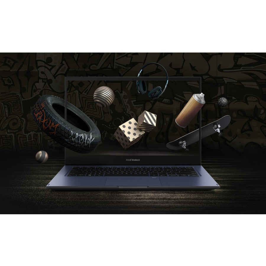 Asus Vivobook Go 14 Flip J1400 J1400Ka-Es21T 14" Touchscreen Convertible Notebook - Full Hd - 1920 X 1080 - Intel Pentium Silver N6000 Quad-Core (4 Core) 1.10 Ghz - 4 Gb Total Ram - 4 Gb On-Board Memory - 128 Gb Flash Memory - Quiet Blue