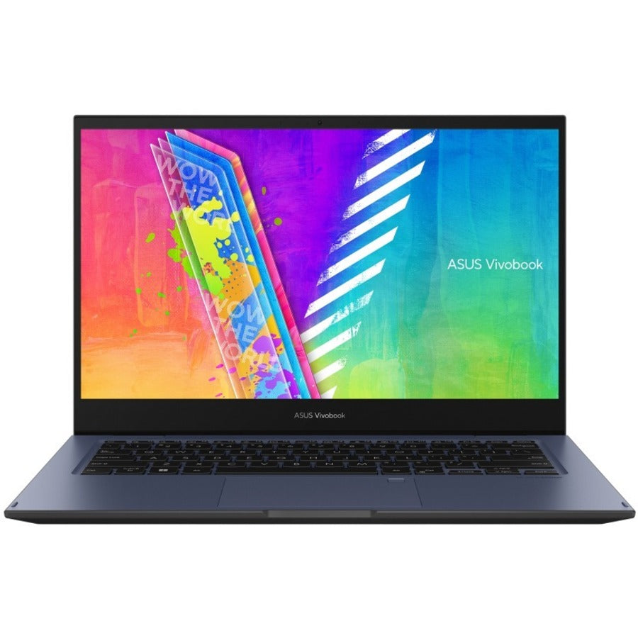 Asus Vivobook Go 14 Flip J1400 J1400Ka-Es21T 14" Touchscreen Convertible Notebook - Full Hd - 1920 X 1080 - Intel Pentium Silver N6000 Quad-Core (4 Core) 1.10 Ghz - 4 Gb Total Ram - 4 Gb On-Board Memory - 128 Gb Flash Memory - Quiet Blue