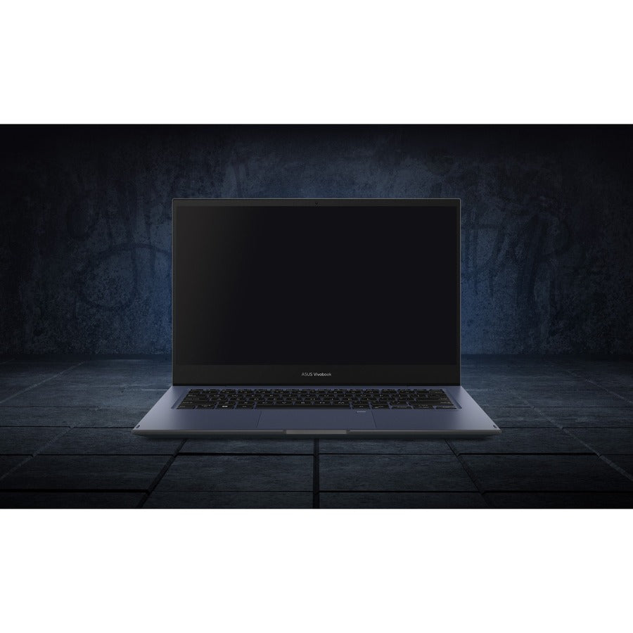 Asus Vivobook Go 14 Flip J1400 J1400Ka-Es21T 14" Touchscreen Convertible Notebook - Full Hd - 1920 X 1080 - Intel Pentium Silver N6000 Quad-Core (4 Core) 1.10 Ghz - 4 Gb Total Ram - 4 Gb On-Board Memory - 128 Gb Flash Memory - Quiet Blue