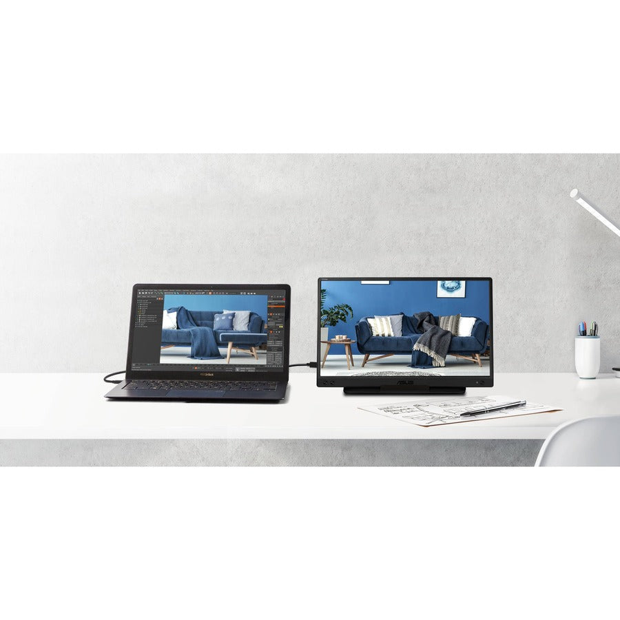 Asus Zenscreen Mb166C 15.6" Full Hd Led Lcd Monitor - 16:9 - Black