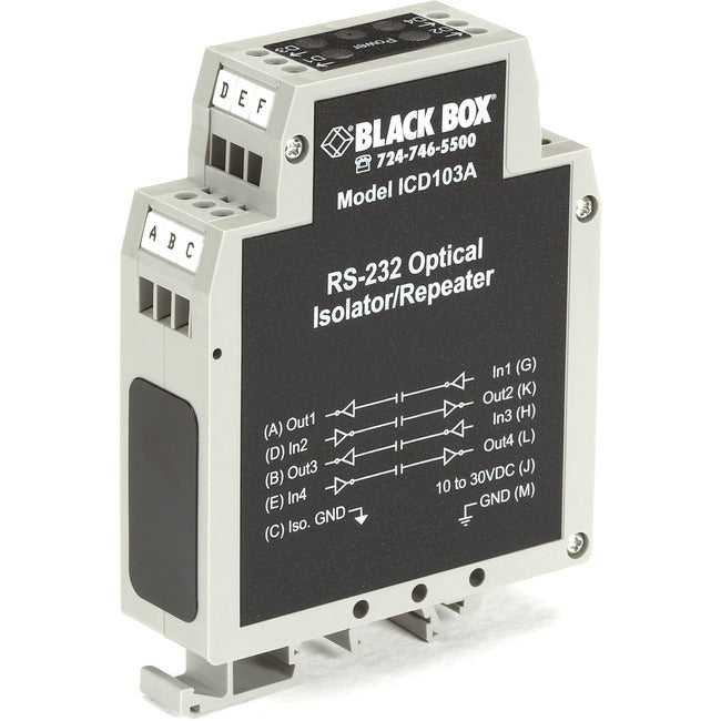 Async Rs-232 Repeater - (2) Terminal Block, Gsa, Taa
