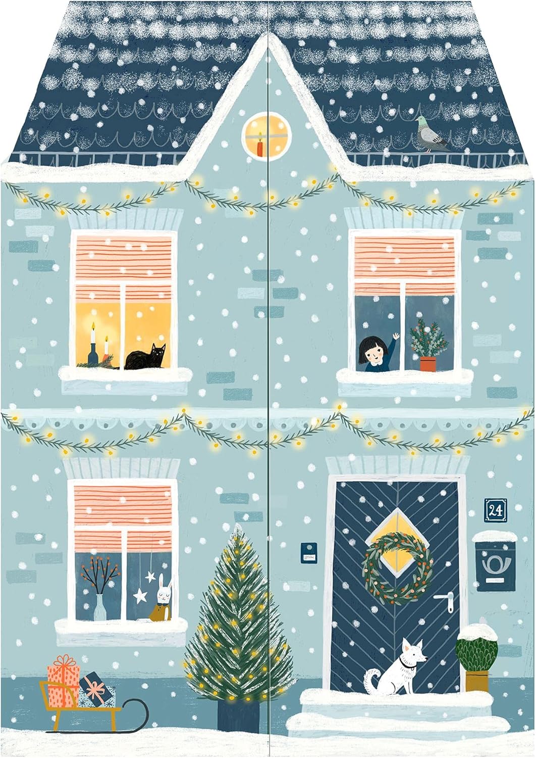 At Home Christmas 3D Fold Out House Advent Calendar