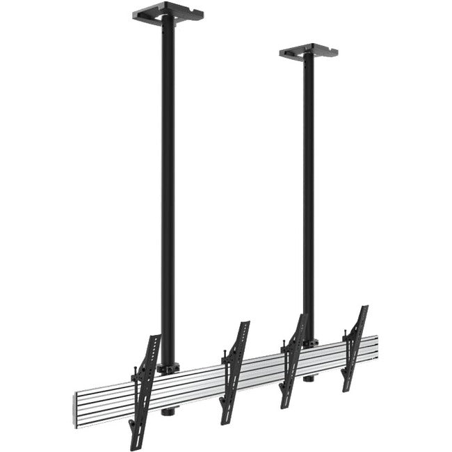 Atdec ADBS 2x1 ceiling menu board mount for 50-65 displays (Black)" ADBS-2X1-17T2C