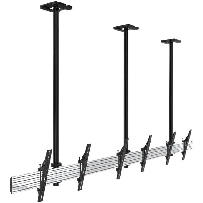 Atdec ADBS 3x1 ceiling menu board mount for 55-65 displays (Black)" ADBS-3X1-30T3C