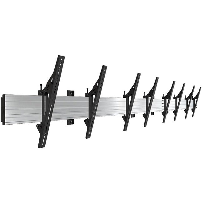 Atdec ADBS 4x1 wall menu board mount for 45-65 displays (Black)" ADBS-4X1-39TW