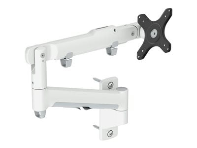Atdec AWMS-DW - Mounting kit (articulating arm) - full-motion - for curved / flat panel - aluminum, steel - white - screen size: AWMS-DW-W