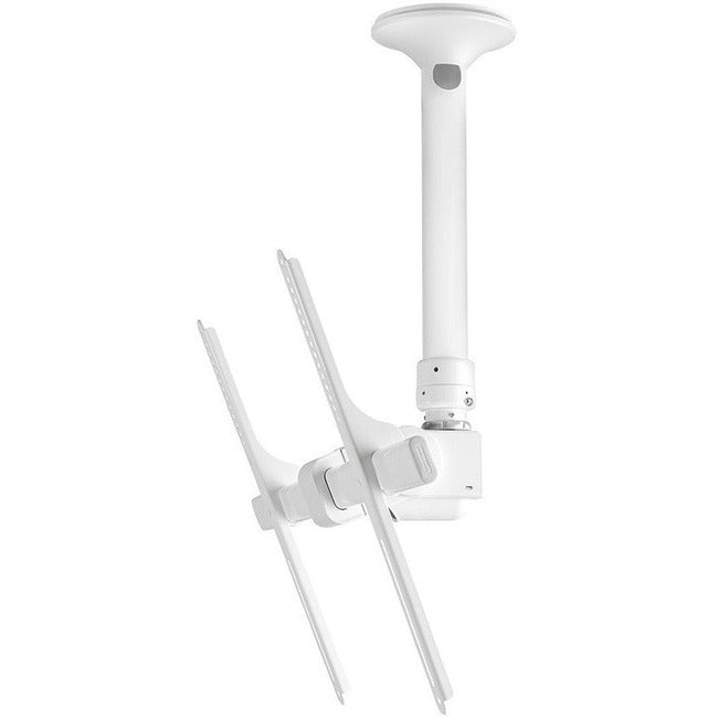 Atdec ceiling mount for large display, short pole - Loads up to 143lb - White - Universal VESA up to 800x500 TH-3070-CTSW