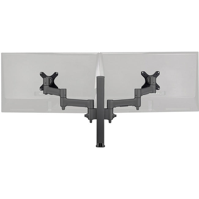 Atdec dual monitor desk mount - Black - Flat and Curved up to 32in - VESA 75x75, 100x100 AWMS-2-4640-F-B