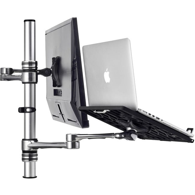 Atdec dual monitor/notebook desk mount - Flat and curved monitors up to 32in - VESA 75x75, 100x100 AF-AT-NBC-P