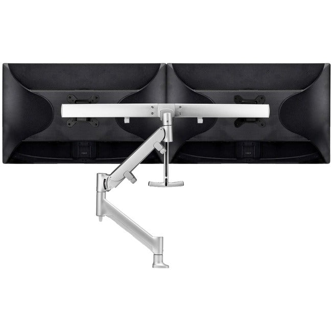 Atdec dual (rail) dynamic monitor arm desk mount - Flat and Curved up to 27in up to 15lb - VESA 75x75, 100x100 AWMS-RHXB-H-S
