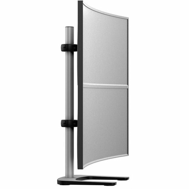 Atdec dual stack or single monitor desk mount - Freestanding base - Loads up to 26.5lb flat or 20lb curved - VESA 75x75, 100x100 VFS-DV