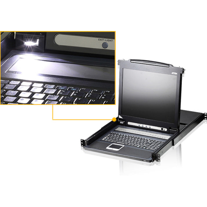 Aten 17" Cl1008M 8-Port Lcd Kvm For Smb-Taa Compliant
