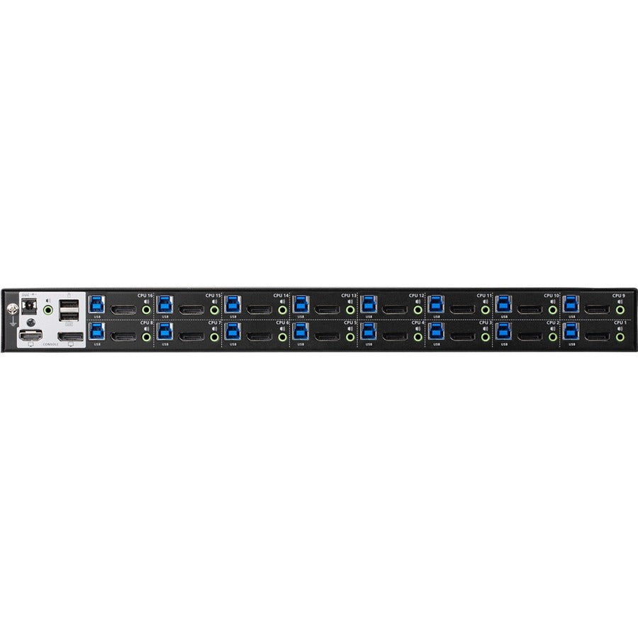 ATEN CS19216 16-Port USB 3.0 4K DisplayPort KVM Switch with Rack Mounting Kit