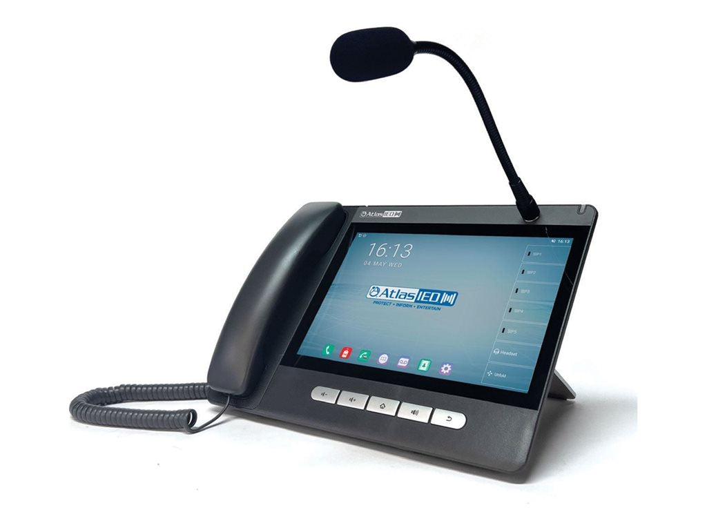 AtlasIED IP-CONSOLE-GH - VoIP phone - with Bluetooth interface - RTP, RTCP, SRTCP, SIP v2 over UDP, SIP v2 over TCP, SIP v2 over