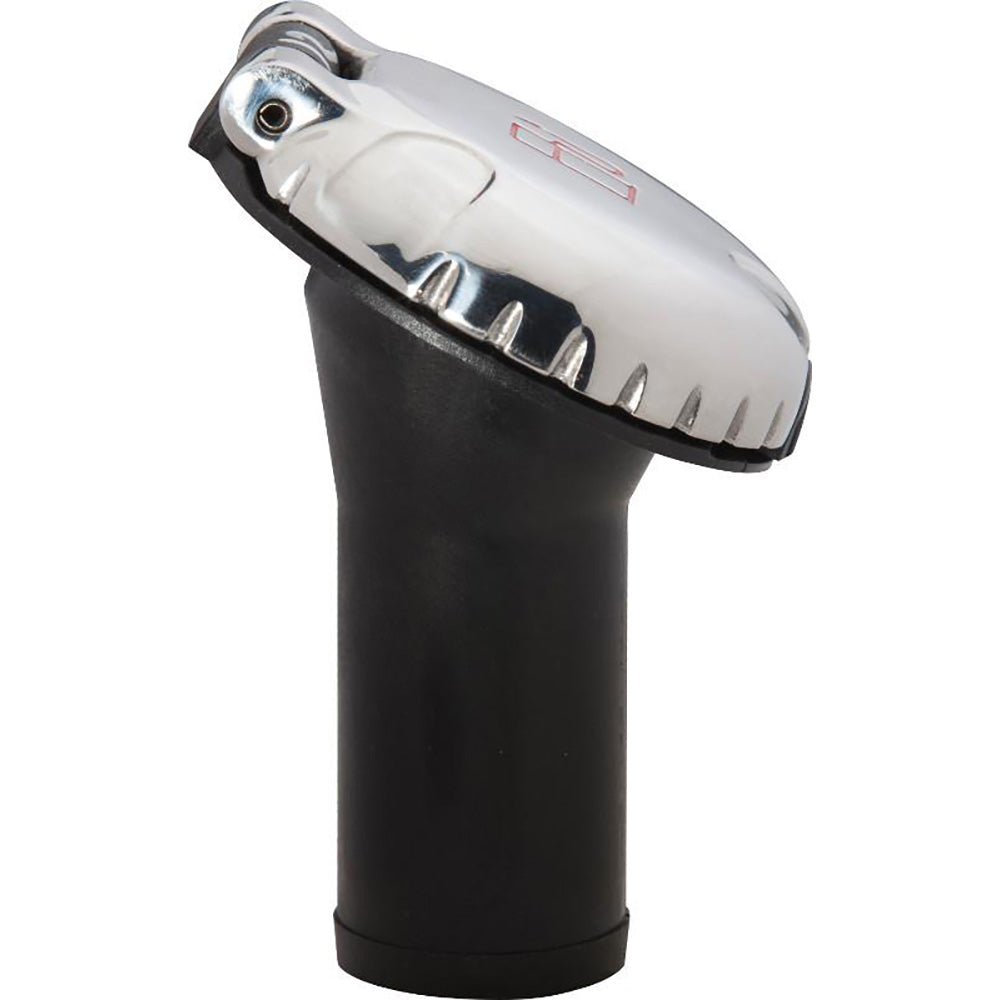 Attwood Deck Fill f/Carbon Canister System - Angled Body &amp; Scalloped Stainless Steel