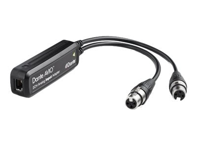 Audinate Dante AVIO 2Ch Analog Input Adapter - Dante audio input endpoint ADP-DAI-AU-2X0