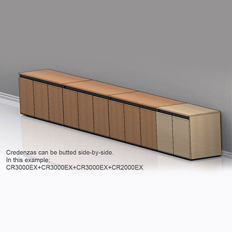 Audio Visual Furniture Credenza (2 Bay, 2x 12RU) CR2000EX