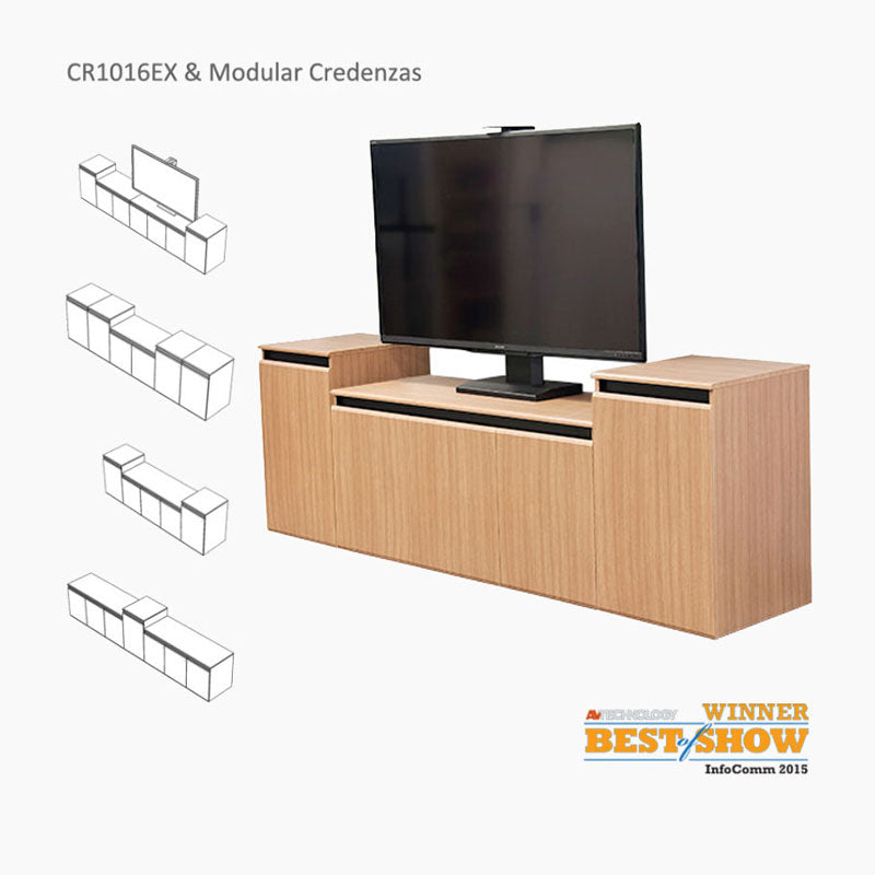 Audio Visual Furniture Credenza (2 Bay, 2x 12RU) CR2000EX
