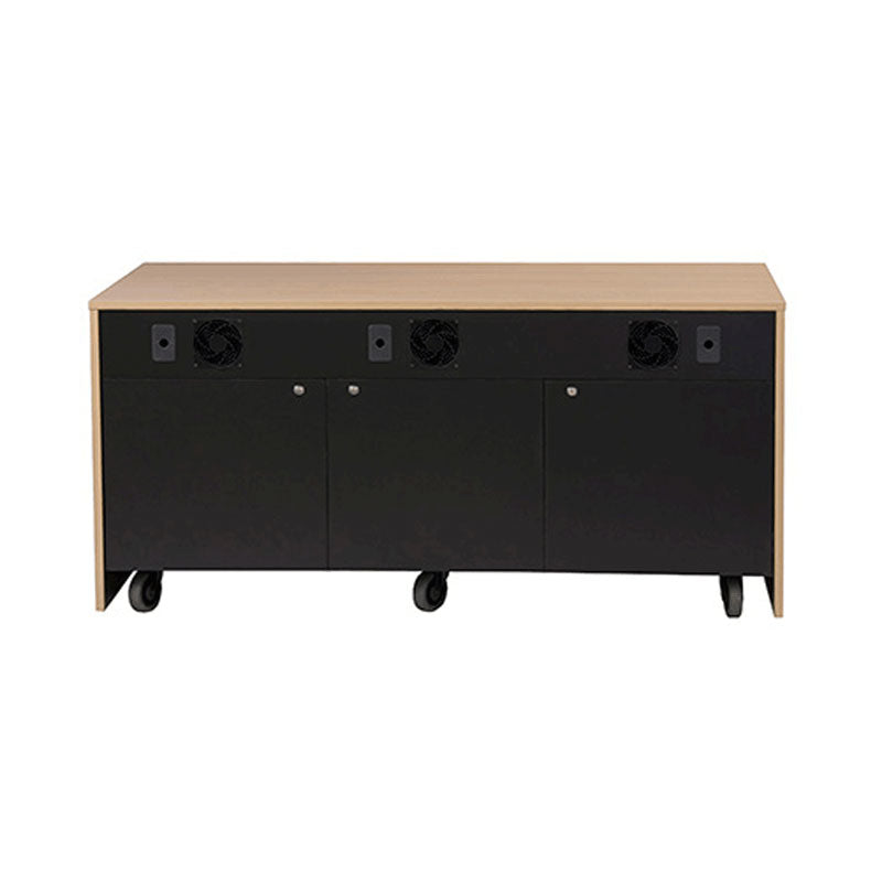 Audio Visual Furniture Credenza (3 Bay, 30 D, 3x 12RU) CR3030EX
