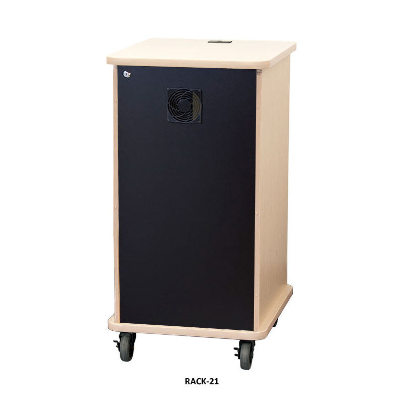 Audio Visual Furniture Deluxe Mobile AV Rack (12RU, Various) RACK-12