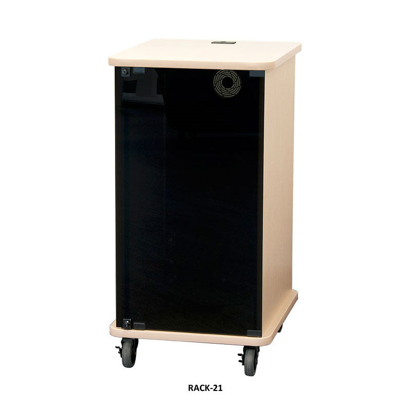 Audio Visual Furniture Deluxe Mobile AV Rack (16RU, Various) RACK-16